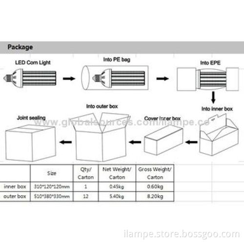 E27 LED Corn Light with Epistar 3528
